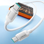 Joyroom S-A62 Lively Series 60W USB-C - USB-C kabelis 1,2m - balta -- Cell phone cables