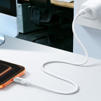 Joyroom S-A62 Lively Series 60W USB-C - USB-C kabelis 1,2m - balta -- Cell phone cables