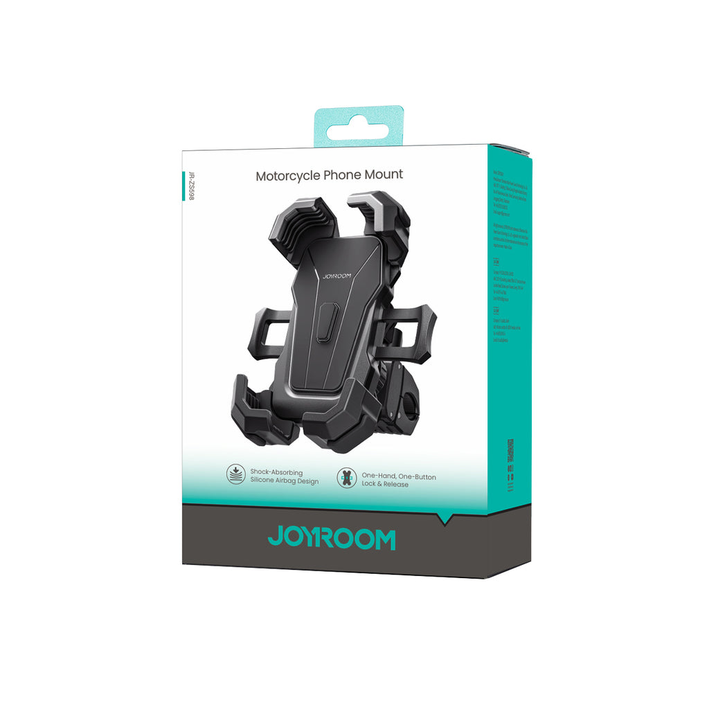 Joyroom JR-ZS598 Antivibracinė vairo telefono laikiklis - Juodas -- Cell phone holders