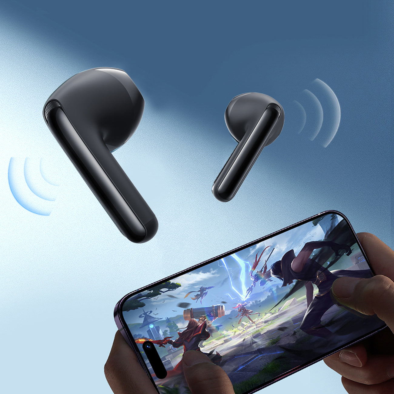 Joyroom JR-FB1 Funpods Bluetooth 6.0 Į ausį TWS Belaidės Ausinės - Juodos -- Headphones