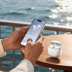 Joyroom JR-FB1 Funpods Bluetooth 6.0 Į ausį TWS Belaidės Ausinės su AI Funkcijomis - Baltos -- Headphones
