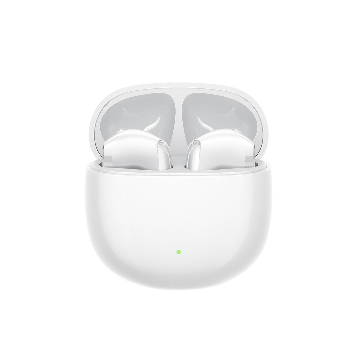Joyroom JR-FB1 Funpods Bluetooth 6.0 Į ausį TWS Belaidės Ausinės su AI Funkcijomis - Baltos -- Headphones