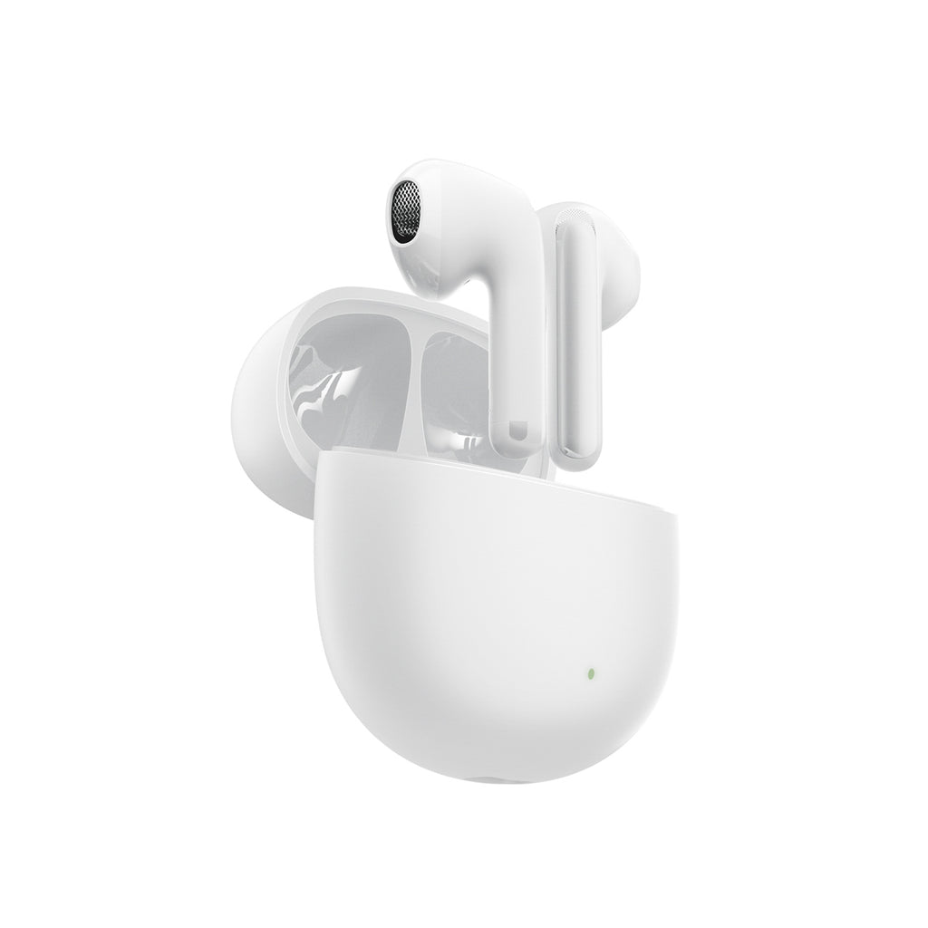 Joyroom JR-FB1 Funpods Bluetooth 6.0 Į ausį TWS Belaidės Ausinės su AI Funkcijomis - Baltos -- Headphones