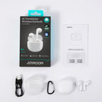 Joyroom JR-FB1 Funpods Bluetooth 6.0 Į ausį TWS Belaidės Ausinės su AI Funkcijomis - Baltos -- Headphones