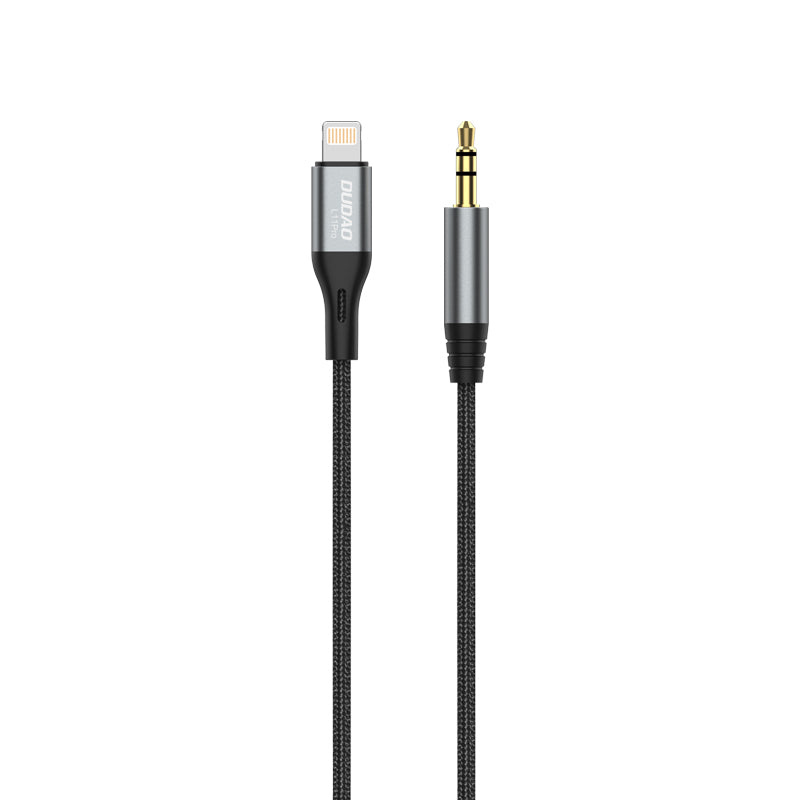 Dudao Lightning į mini jack 3.5mm garso kabelis 1m pilka (L11PRO) -- Audio Cables
