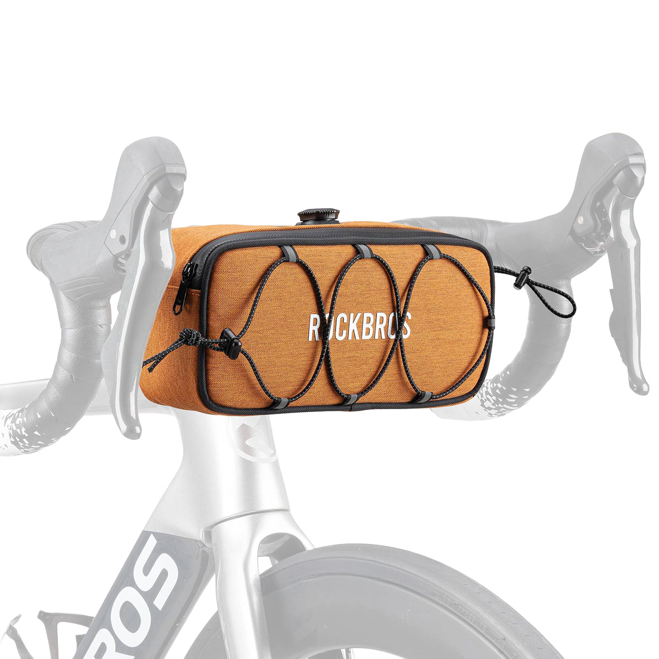 Rockbros TL001 ROAD TO SKY 1.9L Dviračio krepšys vairamiui atsparus vandeniui - Oranžinis -- Bicycle Bags