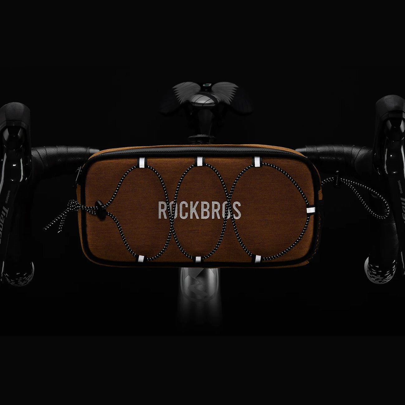 Rockbros TL001 ROAD TO SKY 1.9L Dviračio krepšys vairamiui atsparus vandeniui - Oranžinis -- Bicycle Bags