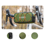 Rockbros TL001 ROAD TO SKY 1.9L Atsparus vandeniui dviračio krepšys vairamiui - Žalias -- Bicycle Bags