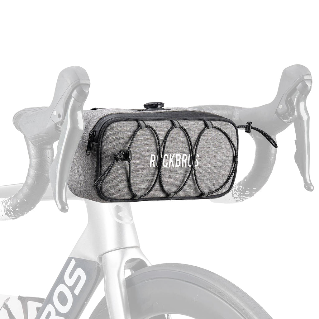 Rockbros TL001 ROAD TO SKY 1.9L Atsparus vandeniui dviračio krepšys vairamiui - Pilkas -- Bicycle Bags