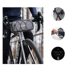 Rockbros TL001 ROAD TO SKY 1.9L Atsparus vandeniui dviračio krepšys vairamiui - Pilkas -- Bicycle Bags