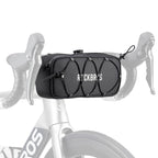 Rockbros TL001 ROAD TO SKY 1,9L vandeniui atsparus dviračio vairo krepšys - juodas -- Bicycle Bags