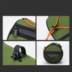 Rockbros TL002 ROAD TO SKY 1,5L vandeniui atsparus vairo krepšys - žalias -- Bicycle Bags