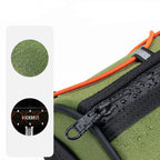 Rockbros TL002 ROAD TO SKY 1,5L vandeniui atsparus vairo krepšys - žalias -- Bicycle Bags