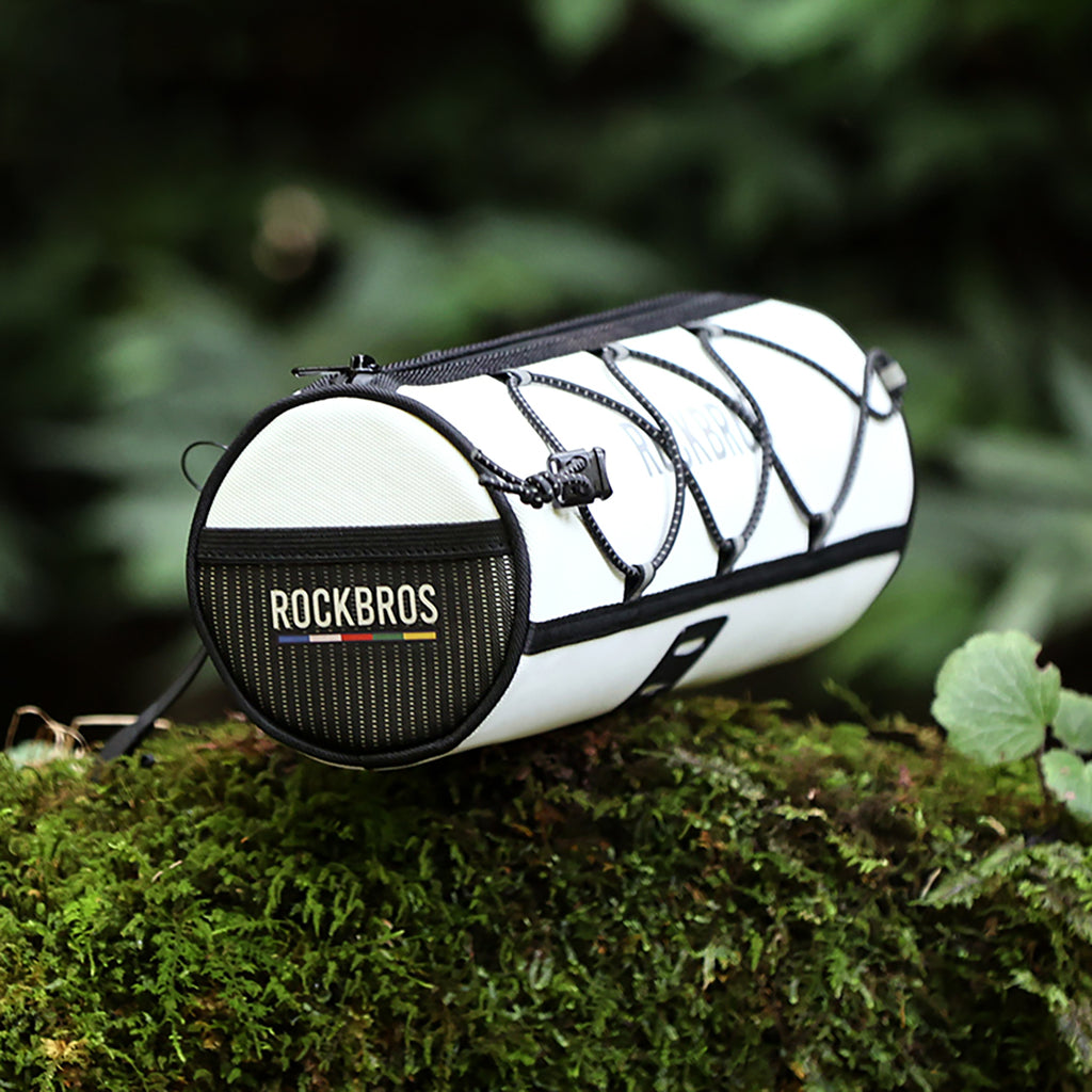 Rockbros TL002 ROAD TO SKY 1,5L vandeniui atsparus vairo krepšys - baltas -- Bicycle Bags