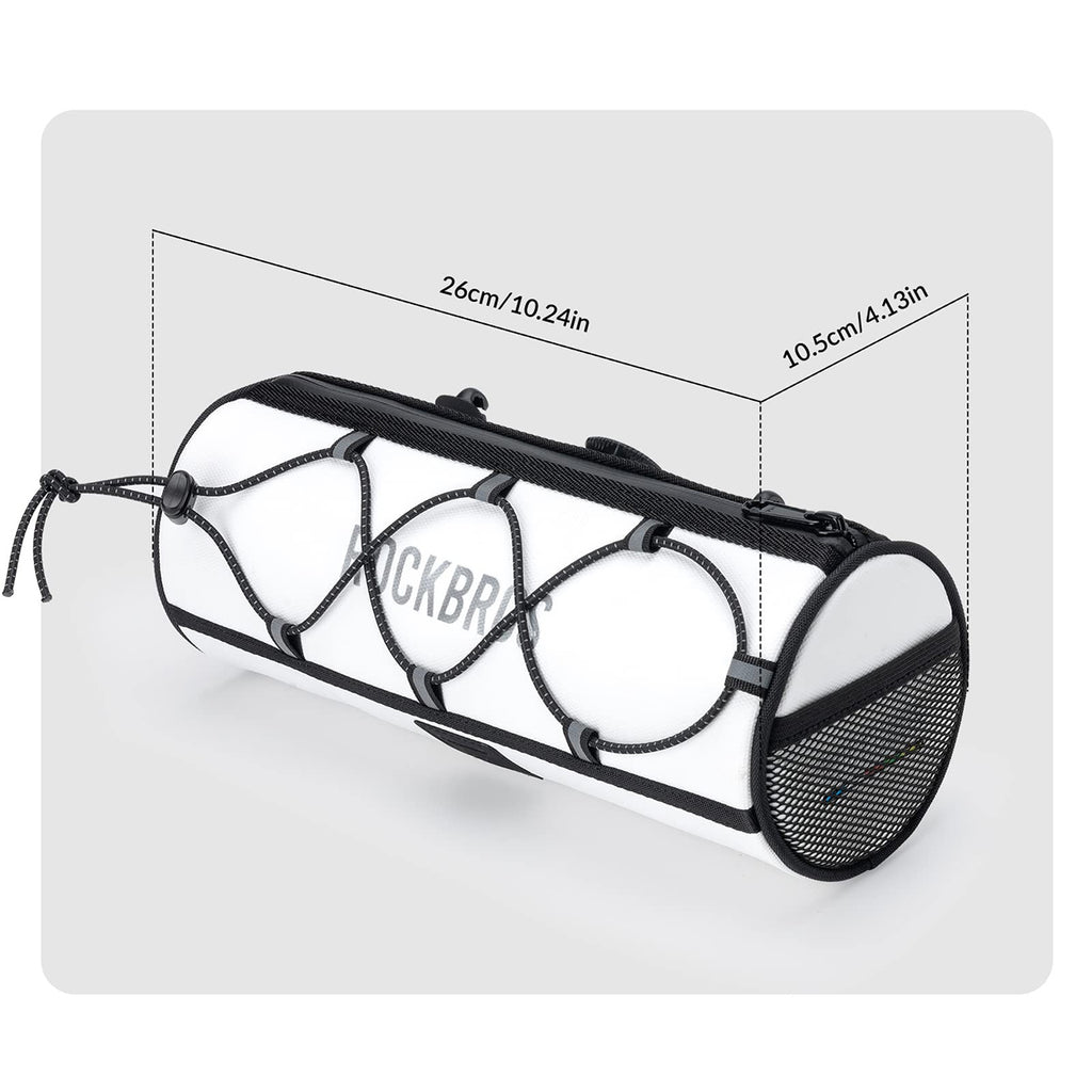 Rockbros TL002 ROAD TO SKY 1,5L vandeniui atsparus vairo krepšys - baltas -- Bicycle Bags