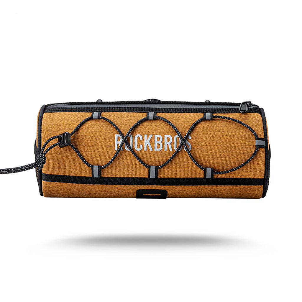 Rockbros TL002 ROAD TO SKY 1,5L vandeniui atsparus vairo krepšys - oranžinis -- Bicycle Bags
