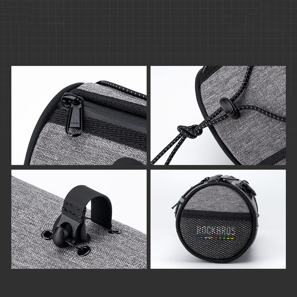 Rockbros TL002 ROAD TO SKY 1,5L vandeniui atsparus vairo krepšys - pilka -- Bicycle Bags