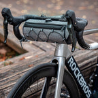 Rockbros TL002 ROAD TO SKY 1,5L vandeniui atsparus vairo krepšys - pilka -- Bicycle Bags