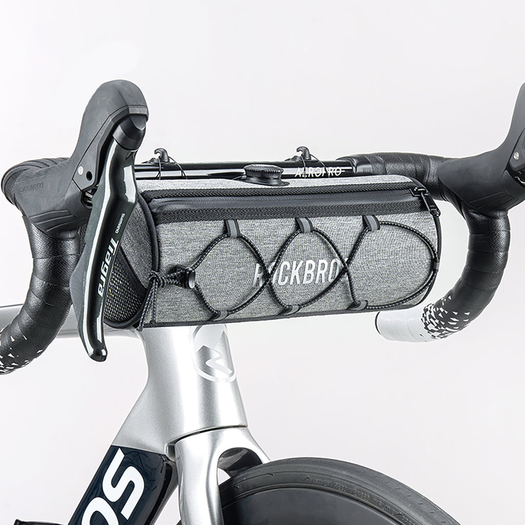 Rockbros TL002 ROAD TO SKY 1,5L vandeniui atsparus vairo krepšys - pilka -- Bicycle Bags