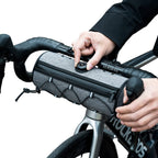 Rockbros TL002 ROAD TO SKY 1,5L vandeniui atsparus vairo krepšys - pilka -- Bicycle Bags