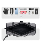 Rockbros TL002 ROAD TO SKY 1,5L vandeniui atsparus vairo krepšys - pilka -- Bicycle Bags