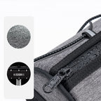 Rockbros TL002 ROAD TO SKY 1,5L vandeniui atsparus vairo krepšys - pilka -- Bicycle Bags