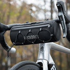 Rockbros TL002 ROAD TO SKY 1,5L nepralaidus vairo dviračio krepšys - Juodas -- Bicycle Bags