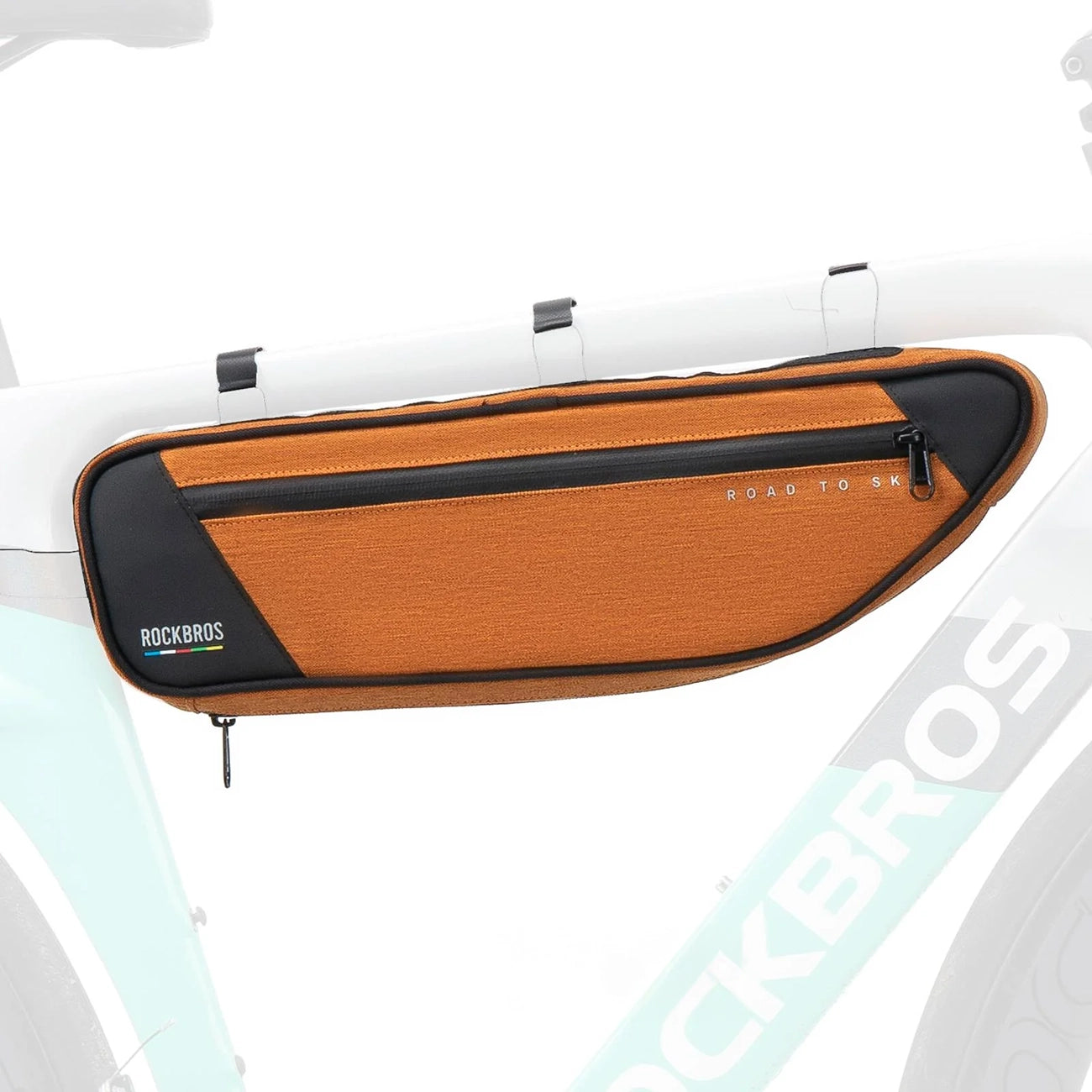 Rockbros TL003 ROAD TO SKY 2L rėmo krepšys nepralaidus - Oranžinis -- Bicycle Bags