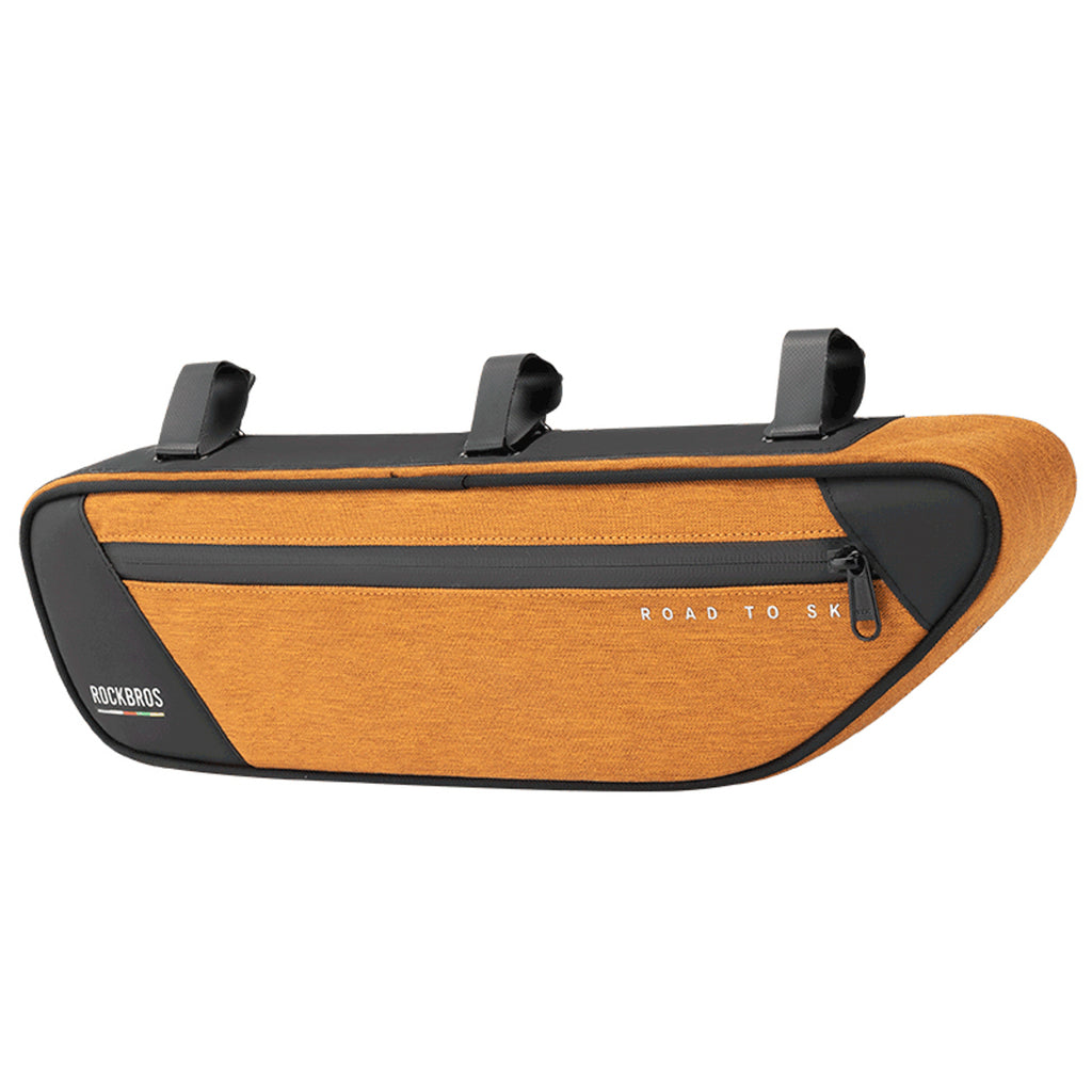Rockbros TL003 ROAD TO SKY 2L rėmo krepšys nepralaidus - Oranžinis -- Bicycle Bags