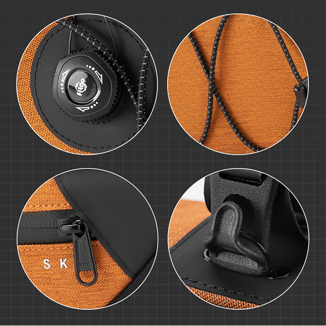 Rockbros TL003 ROAD TO SKY 2L rėmo krepšys nepralaidus - Oranžinis -- Bicycle Bags