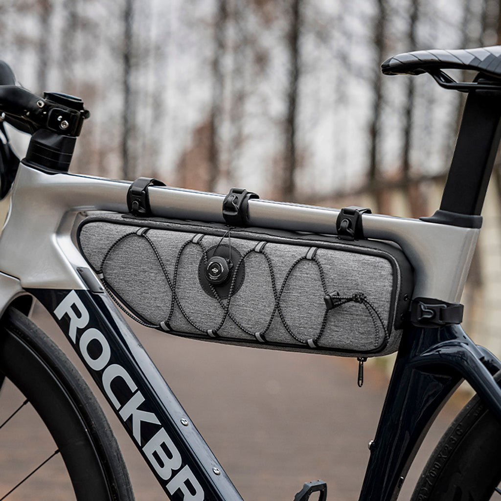 Rockbros TL003 ROAD TO SKY 2L rėmo krepšys atsparus vandeniui - pilka -- Bicycle Bags
