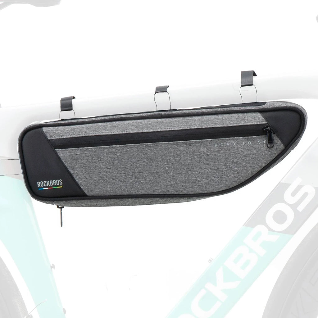 Rockbros TL003 ROAD TO SKY 2L rėmo krepšys atsparus vandeniui - pilka -- Bicycle Bags