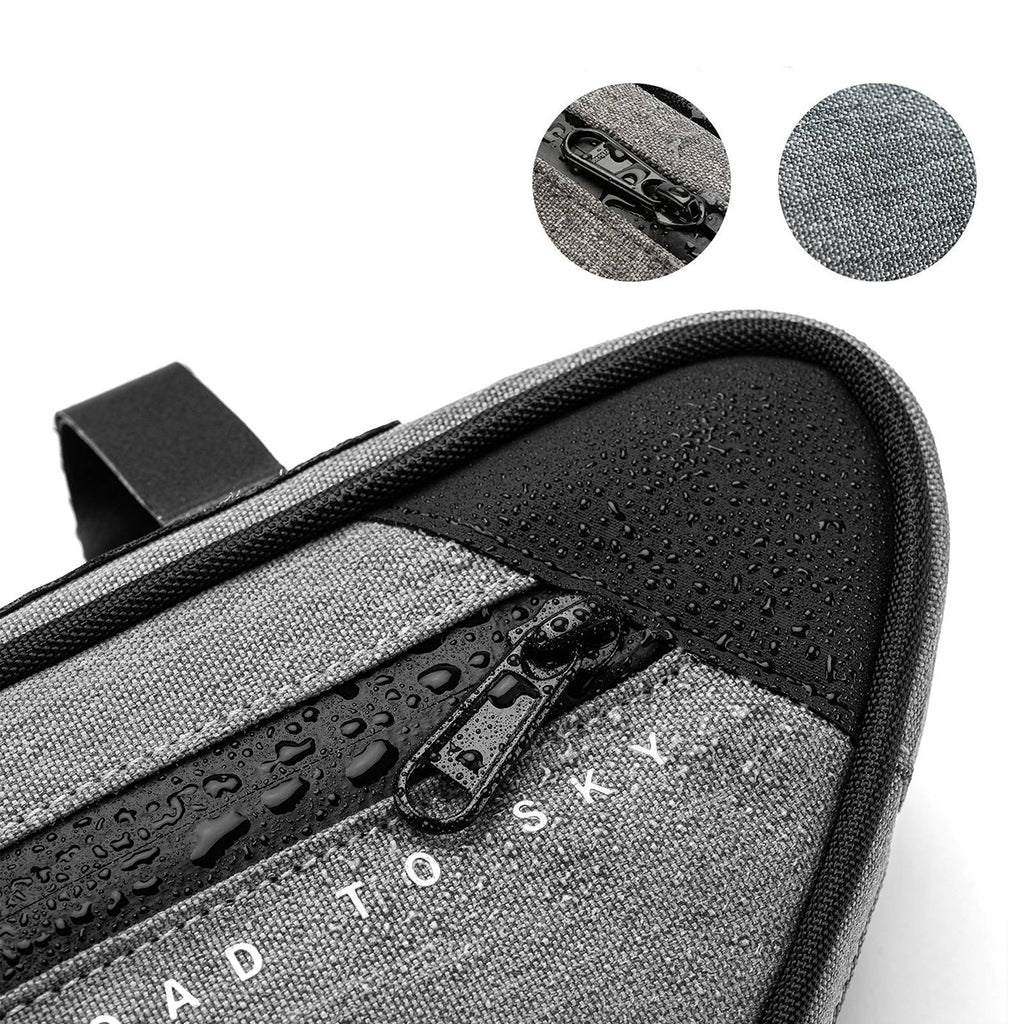Rockbros TL003 ROAD TO SKY 2L rėmo krepšys atsparus vandeniui - pilka -- Bicycle Bags