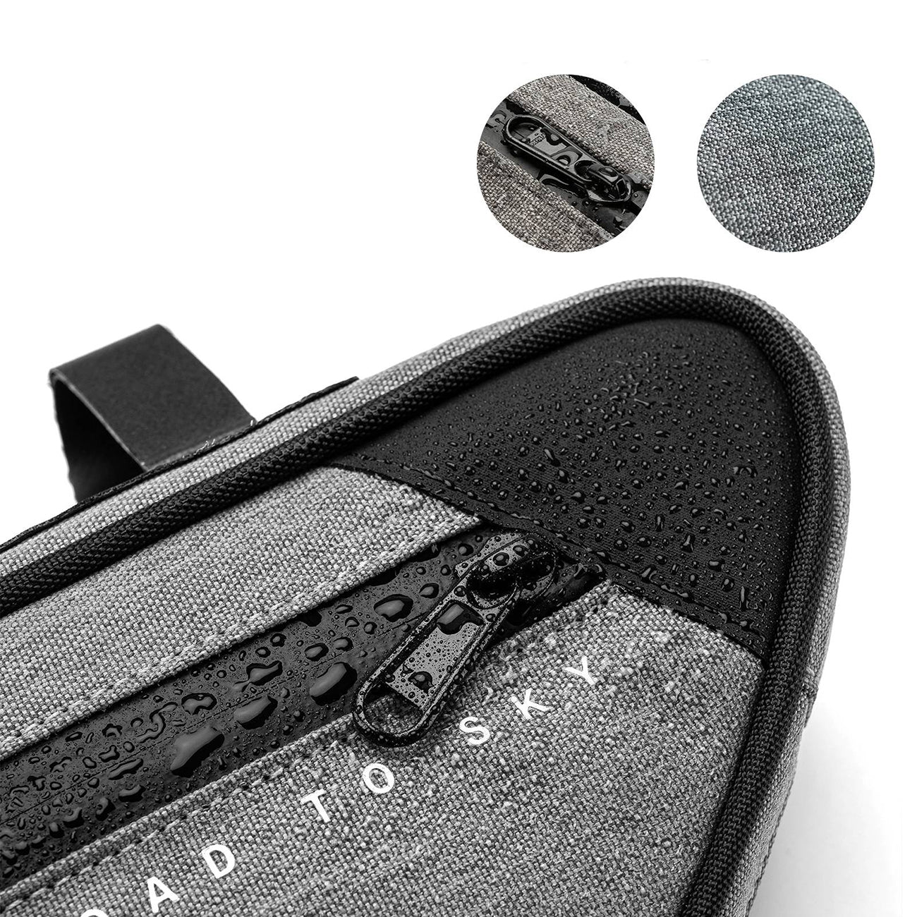 Rockbros TL003 ROAD TO SKY 2L rėmo krepšys atsparus vandeniui - pilka -- Bicycle Bags