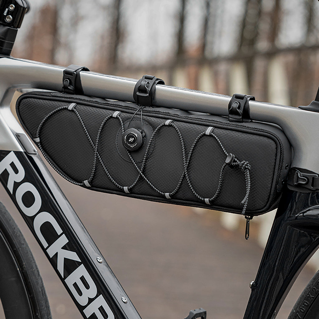 Rockbros TL003 ROAD TO SKY 2L rėmo krepšys atsparus vandeniui - juoda -- Bicycle Bags