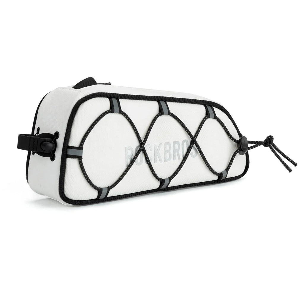 Rockbros TL004 ROAD TO SKY 0,7L atsparus vandeniui dviračio rėmo krepšys - balta -- Bicycle Bags