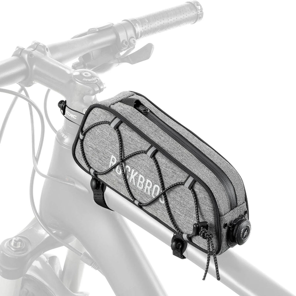Rockbros TL004 ROAD TO SKY 0.7L Neperlaidžia dviračio ramo krepšis - pilka -- Bicycle Bags