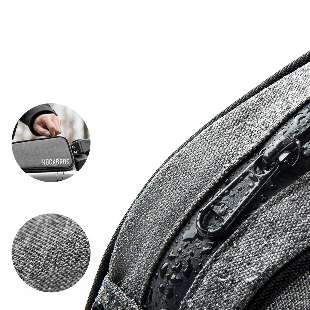 Rockbros TL004 ROAD TO SKY 0.7L Neperlaidžia dviračio ramo krepšis - pilka -- Bicycle Bags
