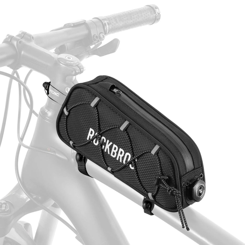 Rockbros TL004 ROAD TO SKY 0.7L Nepermerkiamas rėmo dviračio krepšys - juodas -- Bicycle Bags