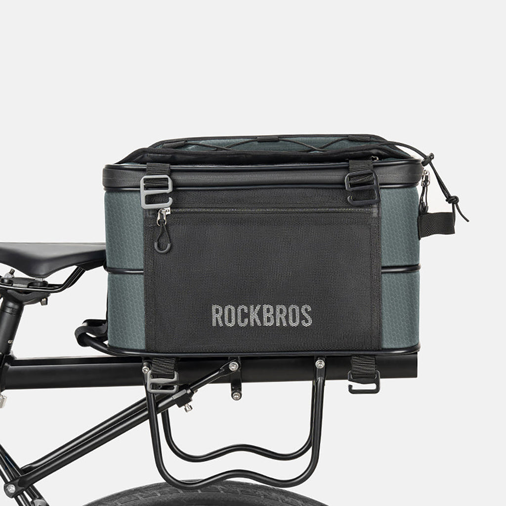 Rockbros A30 ROAD TO SKY sulankstomas dviračio bagažinės krepšys 15-30 L - pilkas -- Bicycle Bags