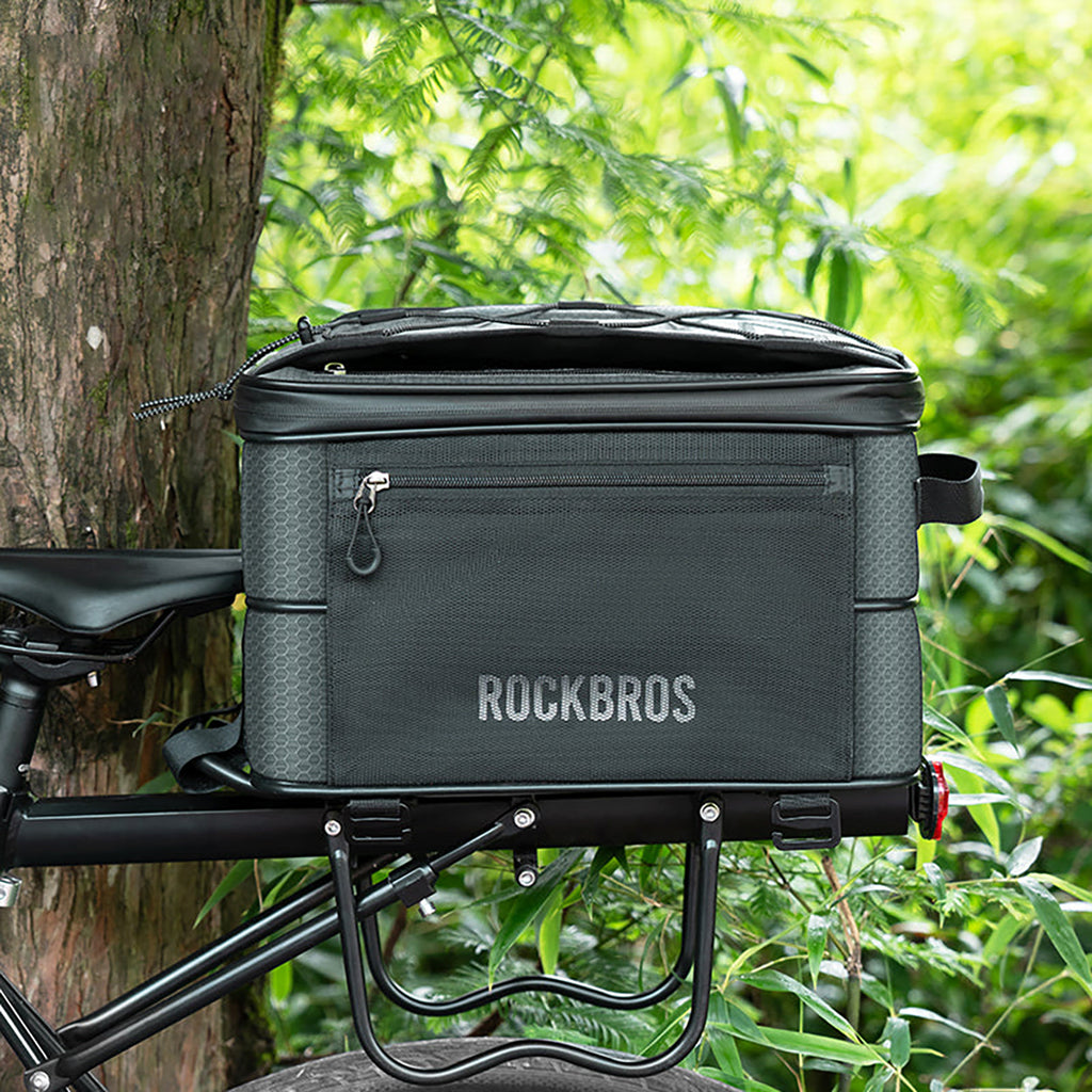 Rockbros A30 ROAD TO SKY sulankstomas dviračio bagažinės krepšys 15-30 L - pilkas -- Bicycle Bags
