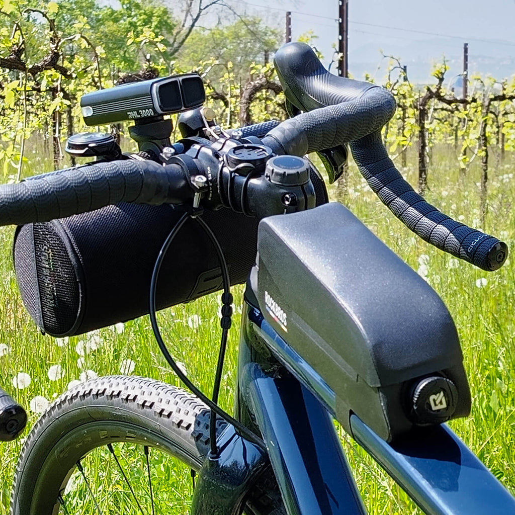 Rockbros AS-134 ROAD TO SKY nepropūstamas rėmo krepšys 0,9 l - juodas -- Bicycle Bags