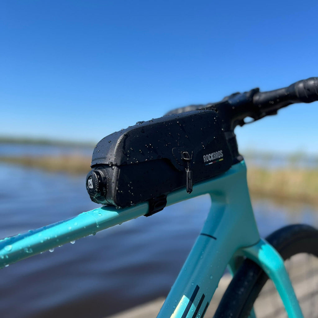 Rockbros AS-134 ROAD TO SKY nepropūstamas rėmo krepšys 0,9 l - juodas -- Bicycle Bags