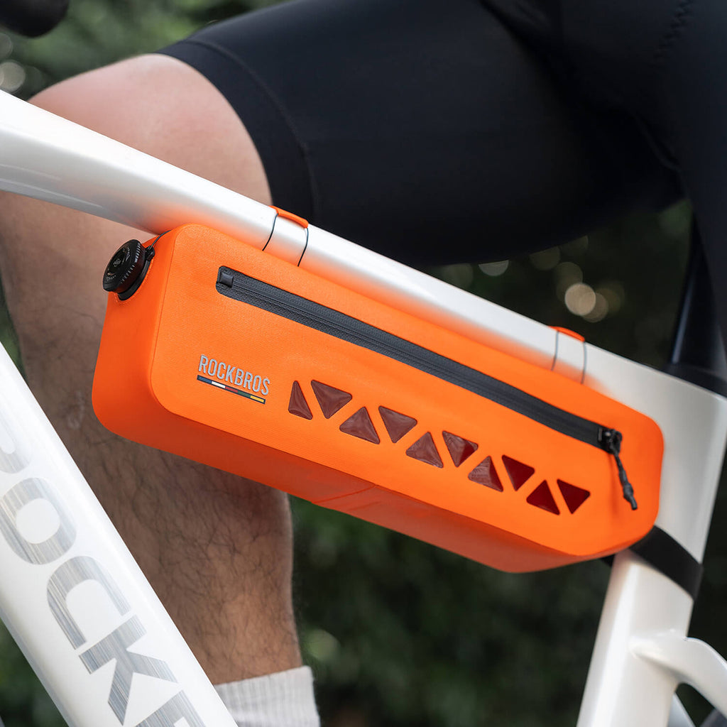 Rockbros AS-140 ROAD TO SKY nepermerkus rėmo krepšys 1.7 l - oranžinis -- Bicycle Bags