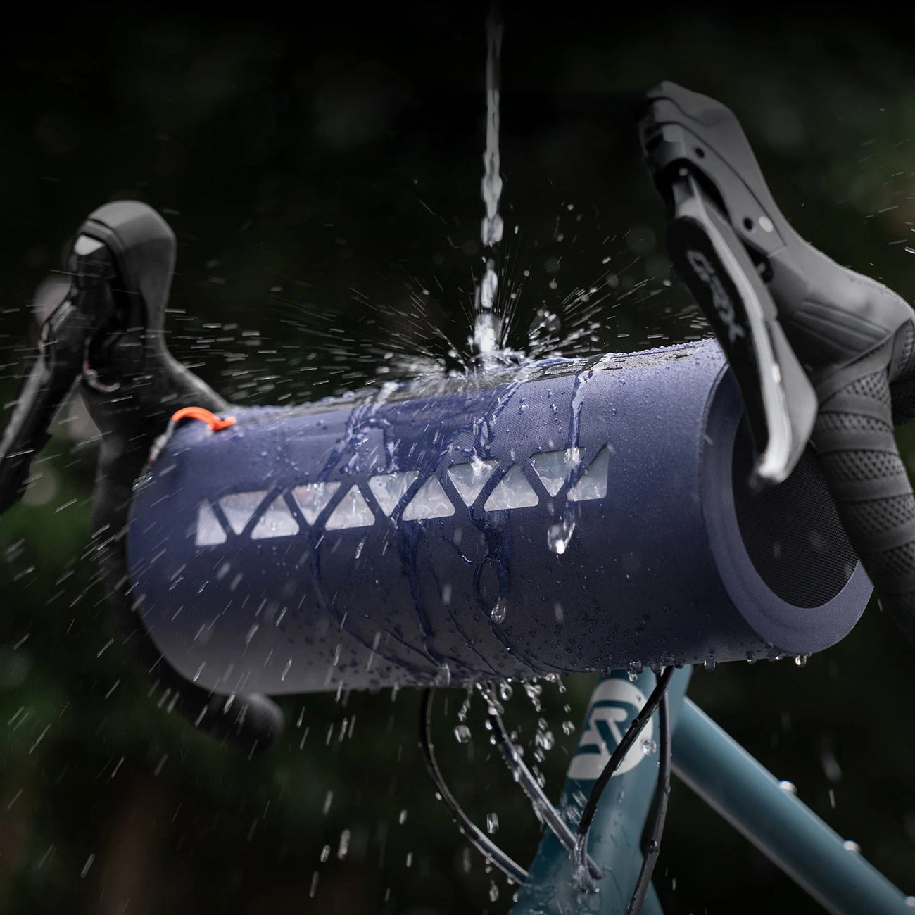 Rockbros AS-144 ROAD TO SKY rankraščio dviračio krepšys, nepralaidus vandeniui, 4 l - mėlyna -- Bicycle Bags
