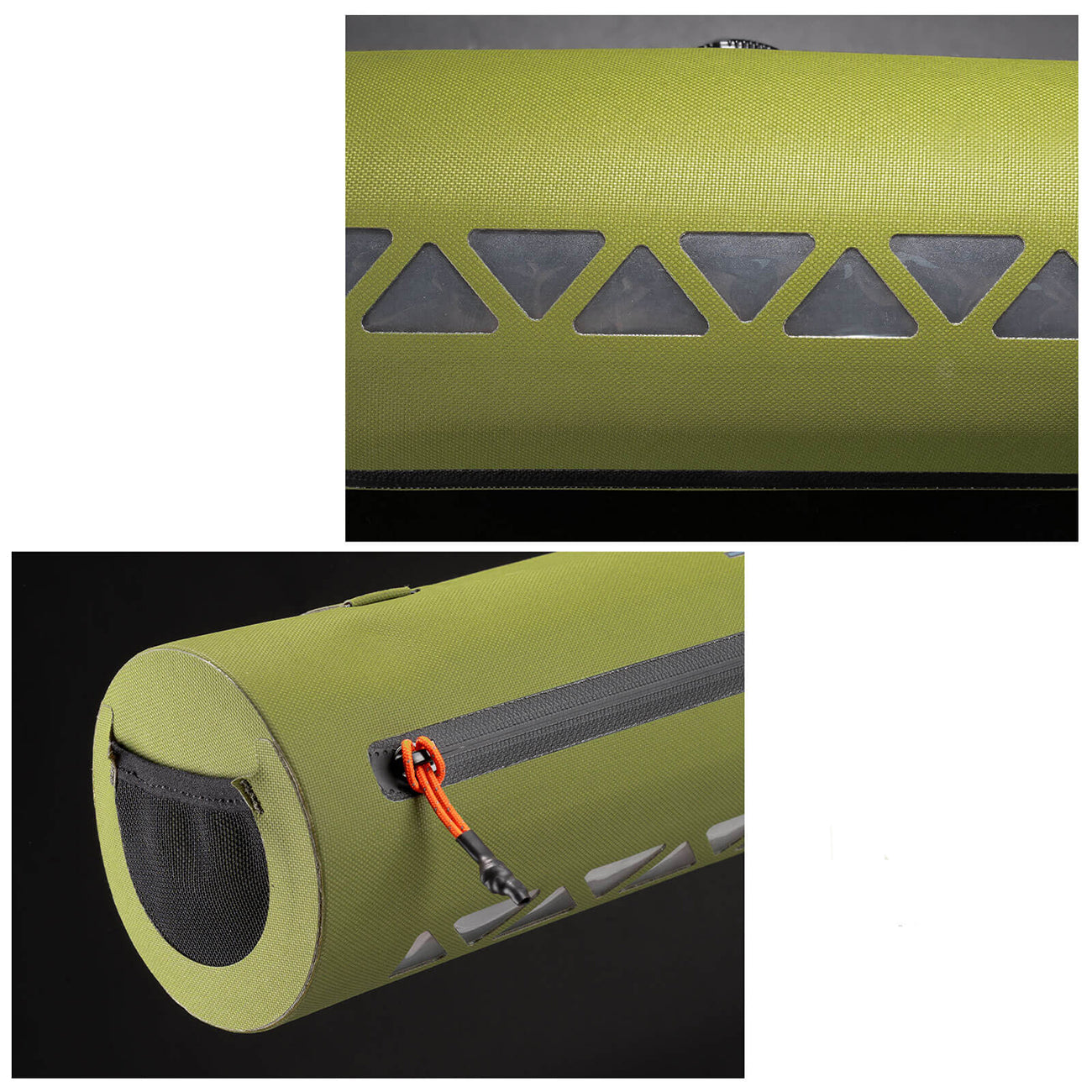 Rockbros AS-145 ROAD TO SKY rankraščio dviračio krepšys, nepralaidus vandeniui, 2 l - žalia -- Bicycle Bags