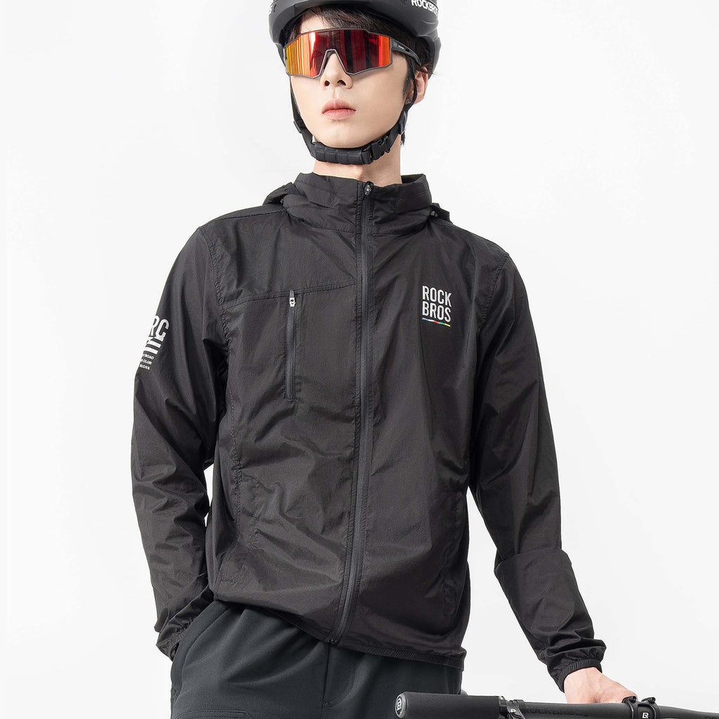 Rockbros TLWT002 ROAD TO SKY lengvas vėtrainis, S - juodas -- Cycling Jackets & Vests