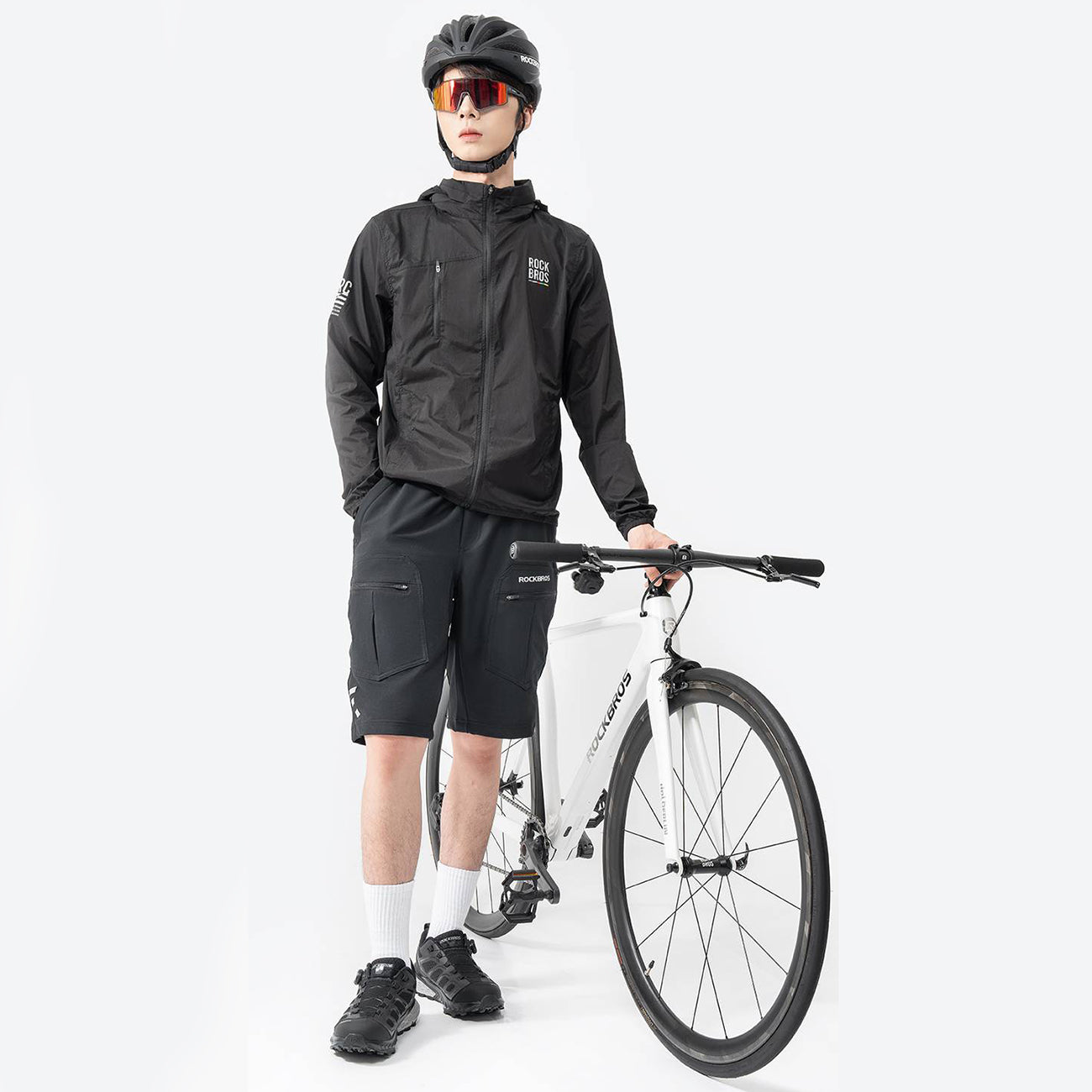 Rockbros TLWT002 ROAD TO SKY lengvas vėtrainis, S - juodas -- Cycling Jackets & Vests