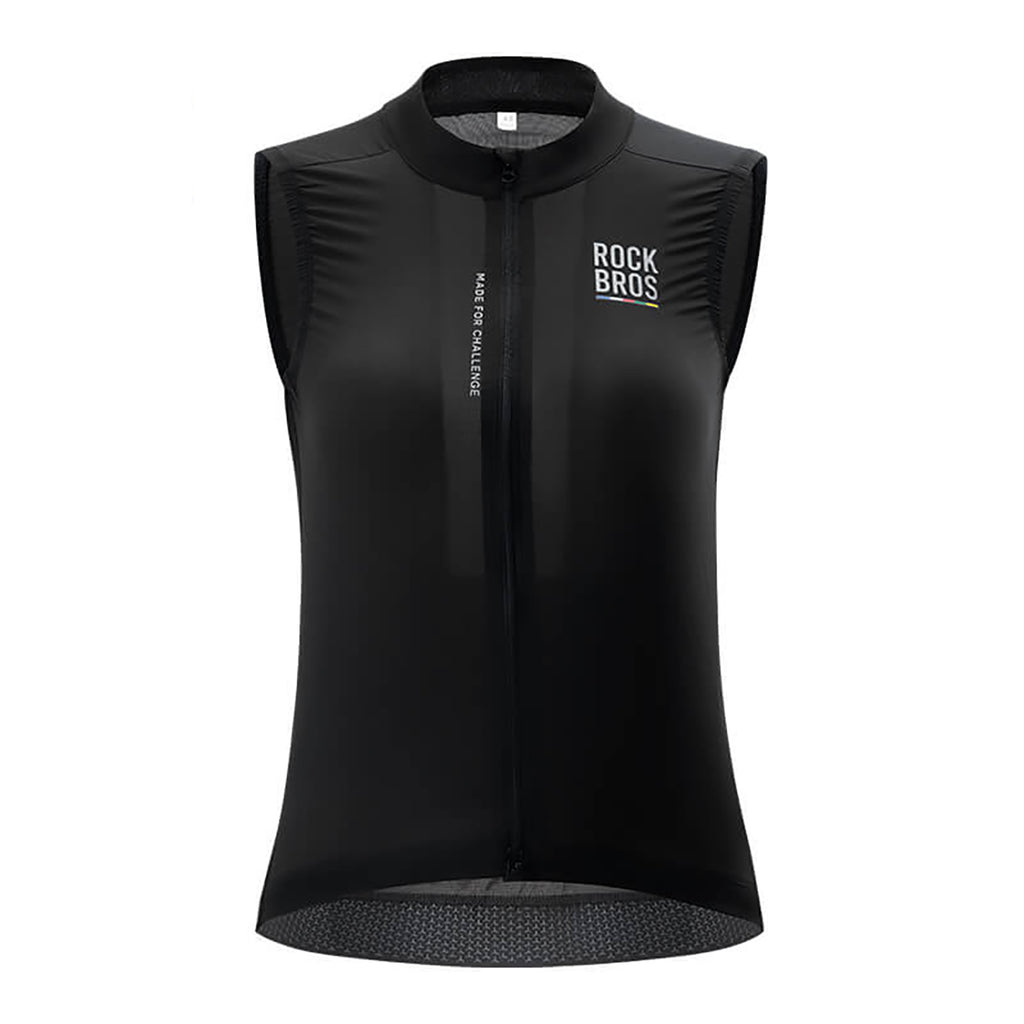 Rockbros TLMJ003 ROAD TO SKY Moterų lengvas kveprantis dviračio liemenė S - juoda -- Cycling Jackets & Vests