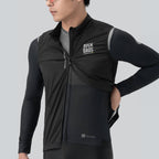 Rockbros TLMJ003-01 ROAD TO SKY vyriškas lengvas kvėpuojantis dviračio liemenėlis S – juodas -- Cycling Jackets & Vests